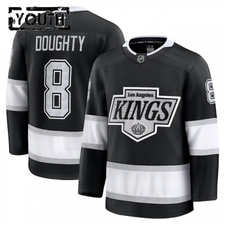 Los Angeles Kings Fanatics Premium Drew Doughty 2024-25 Heim Schwarz Trikot - Kinder